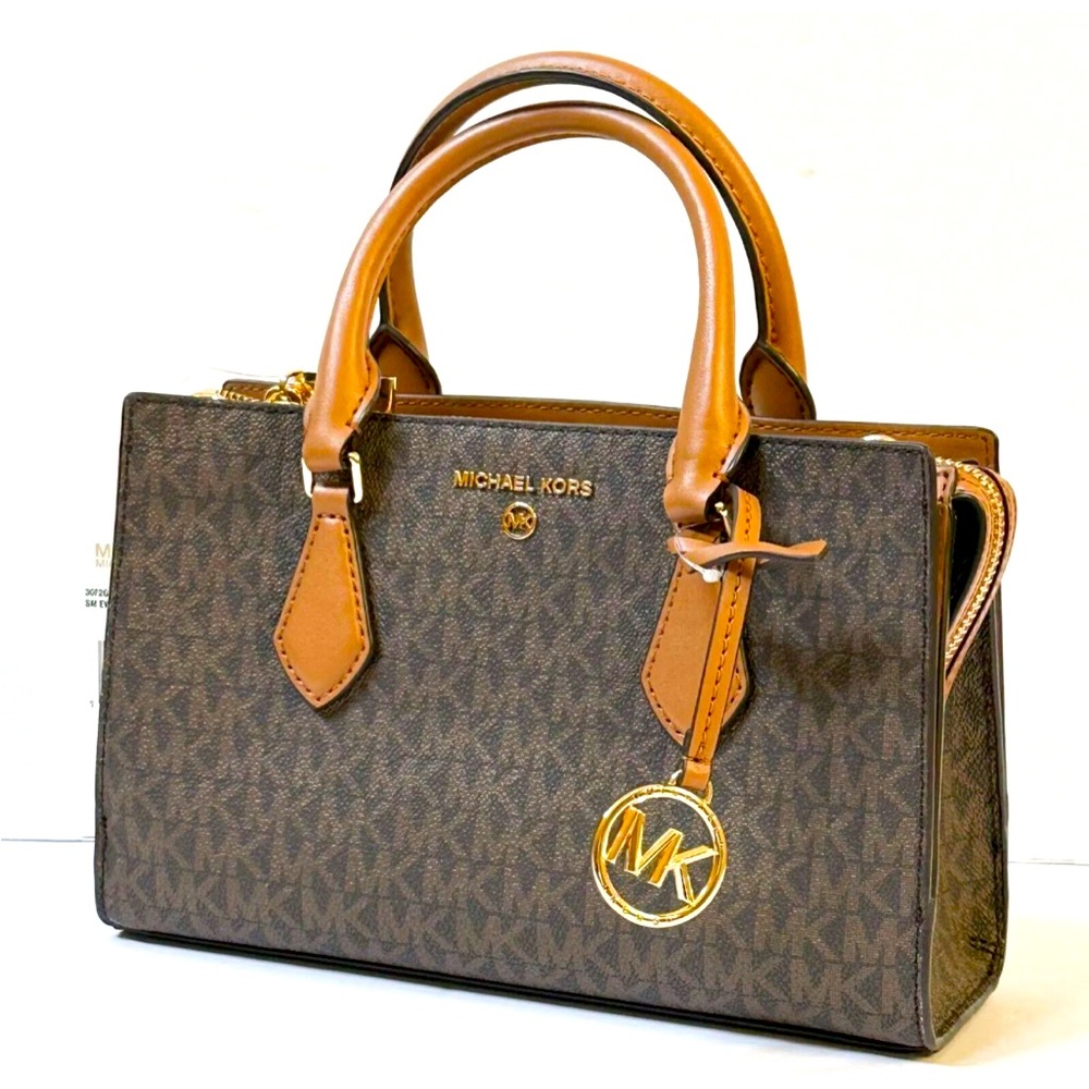 MICHAEL KORS VALERIE SMALL PEBBLED LEATHER SATCHEL